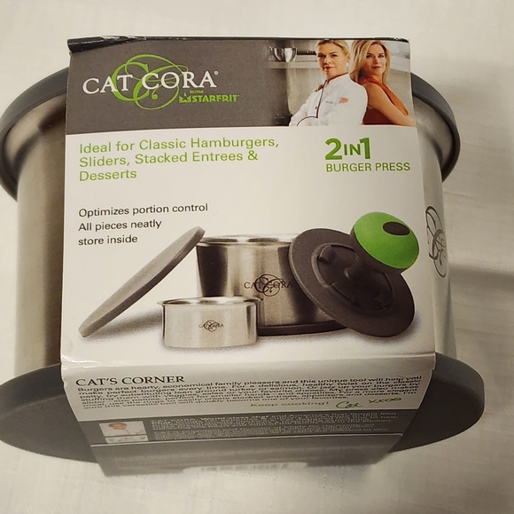 NIB Cat Cora Burger Press - Picture 2 of 6